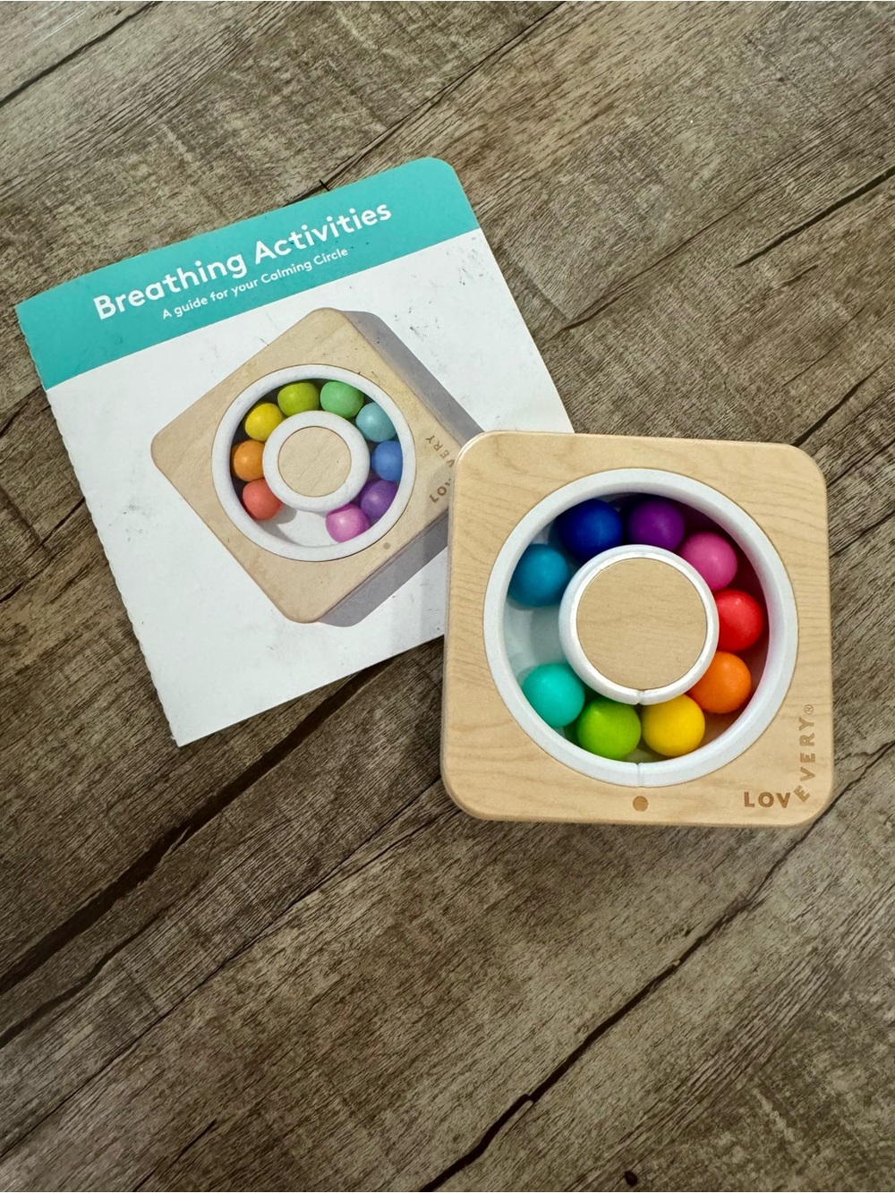 Lovevery Breathing Activities Book & Calming Circle Emotional Regulation Tool